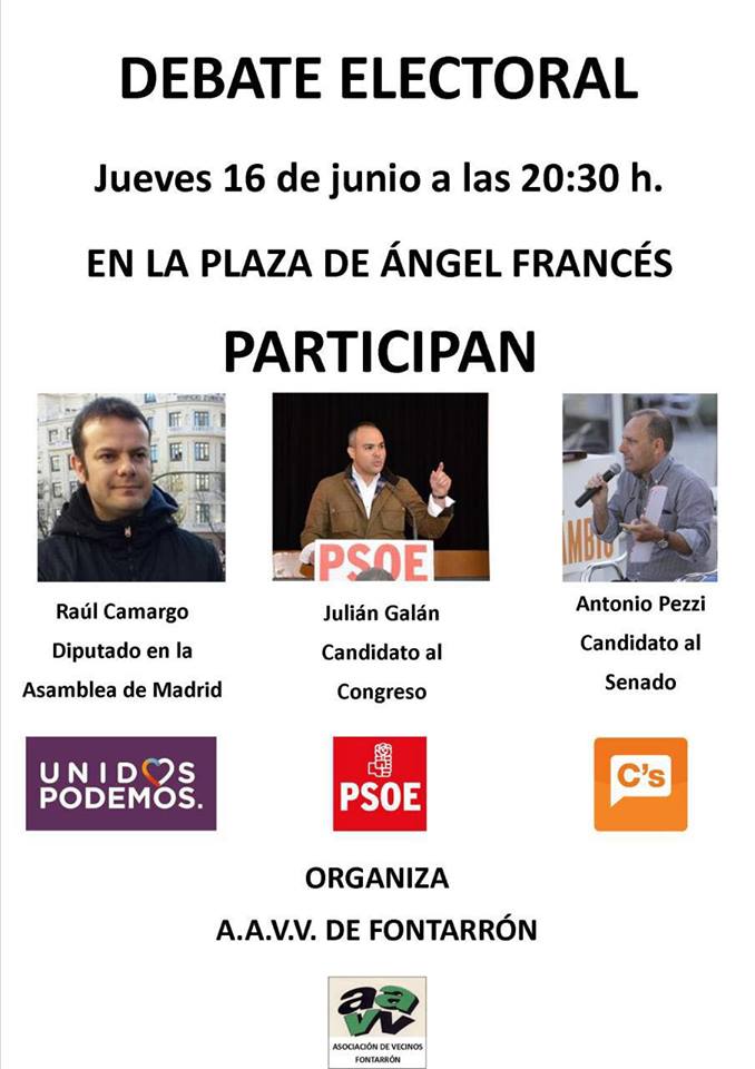 Julián Galán Debate Electoral 26J